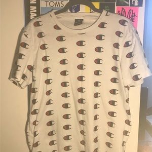 Champion Logo Pattern Tee Large